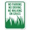 Signmission No Parking Driving or Walking on Grass Heavy-Gauge Alum Rust Proof Parking, 18" x 24", A-1824-23626 A-1824-23626 - alternate 1